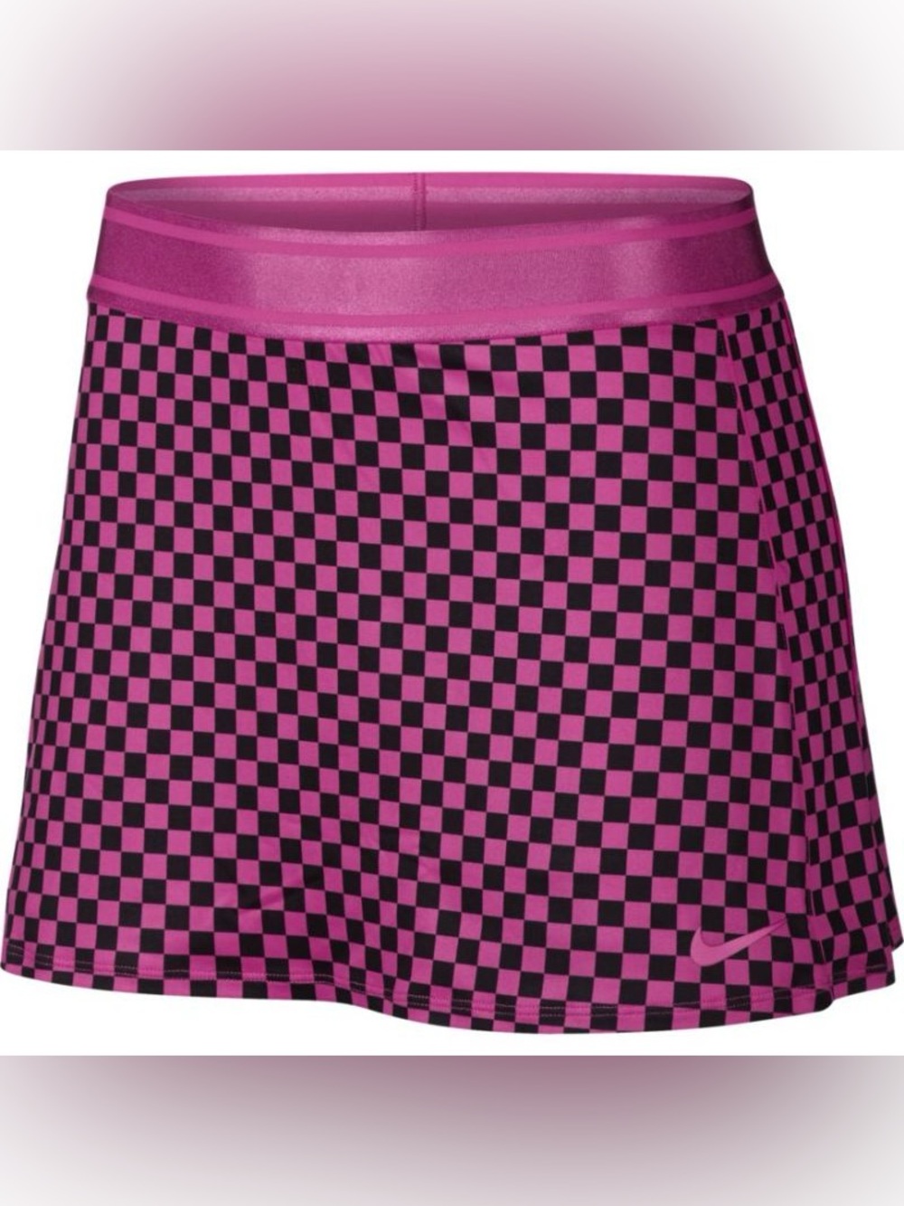 Pink and Black Checkerboard Nike Mini Skirt